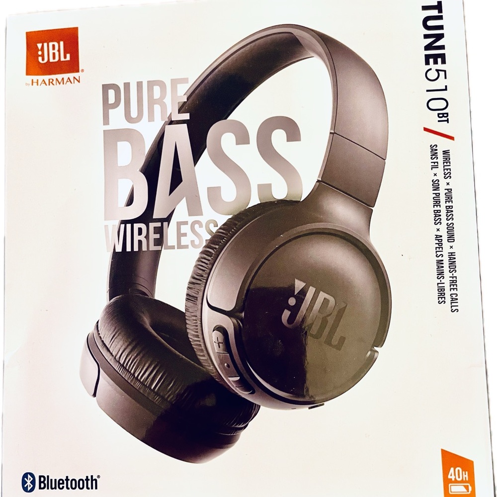 NIB JBL Tune510BT Pure Bass Wireless Headphones